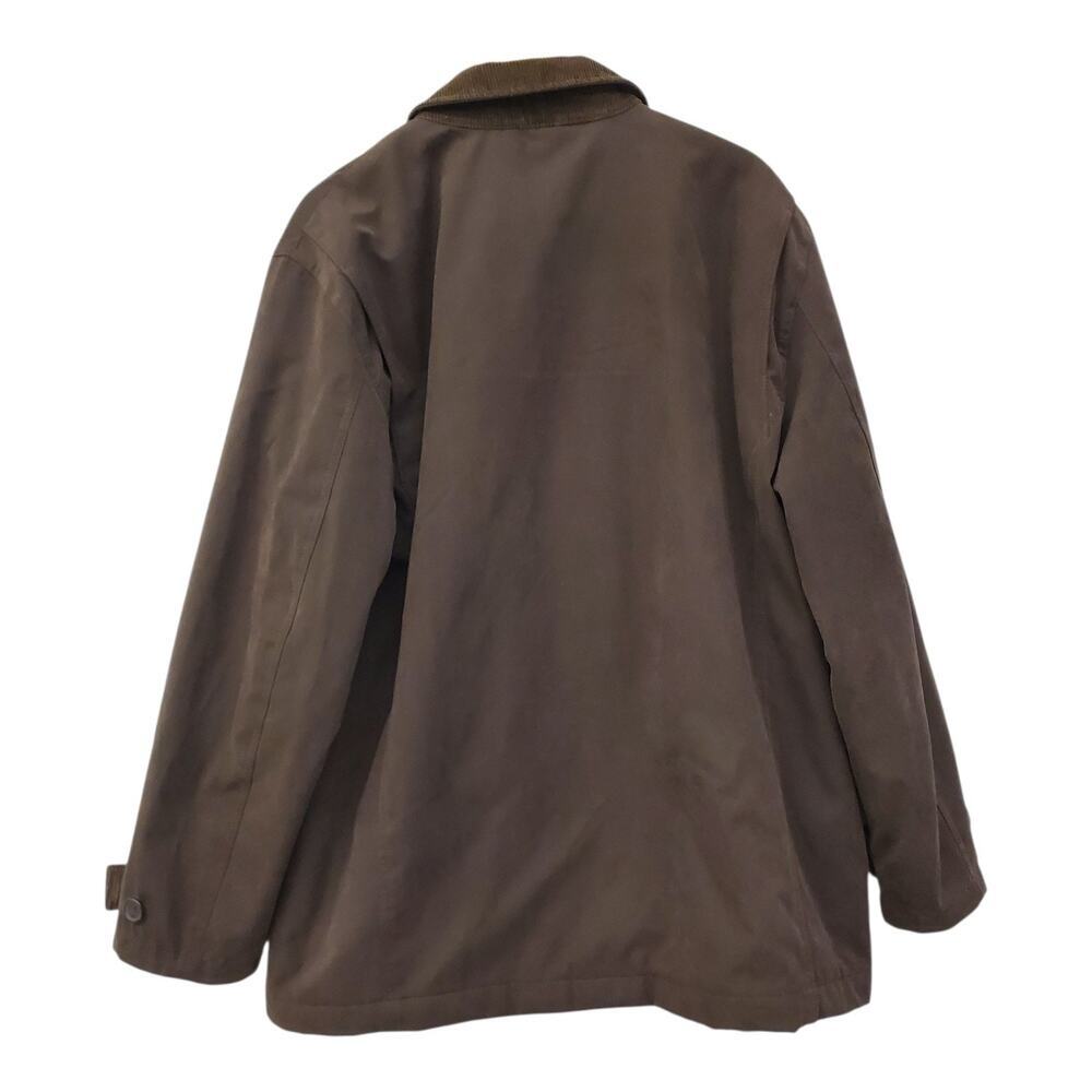 London Fog Jacket Mens XL Brown Barn Chore Coat Corduroy Collar - Picture 2 of 16